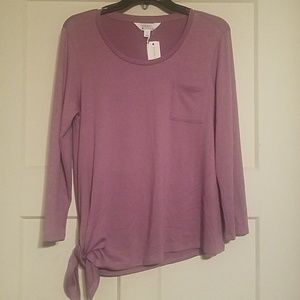 Stitch Fix-Vreelan 1 Pocket Side Knot Knit Top